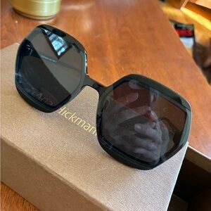 Black Oversized Geometric Sunglasses